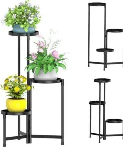 Celeste 3 Katlı Metal Çiçeklik  70 cm