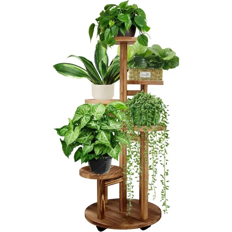 Cora Ahşap Çiçeklik 5 Raflı Tekerlekli 86 Cm Cora Ahşap Çiçeklik 5 Raflı Tekerlekli 86 Cm