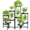 Dalia 10 Raflı Katlanır Metal Çiçeklik 82 Cm Dalia 10 Raflı Katlanır Metal Çiçeklik 82 Cm