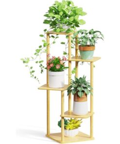 Finn 5 Raflı Bambu Çiçeklik 97 cm
