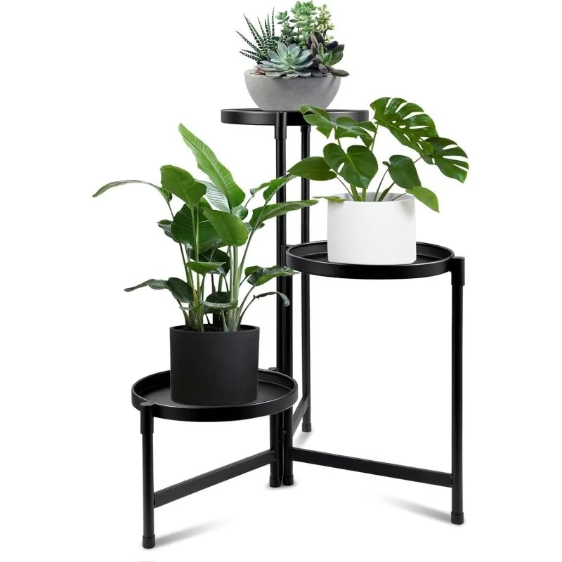 Fiore 3 Raflı Metal Çiçeklik 70 cm Fiore 3 Raflı Metal Çiçeklik 70 cm