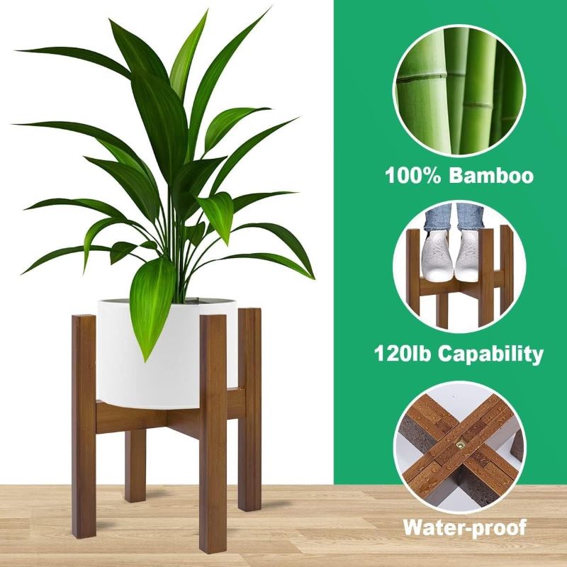 Flora Bambu Saksılık 28 cm - Görsel 3