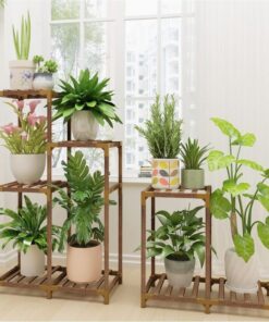 Juniper Ahşap Çiçeklik 8 Raflı 83 cm