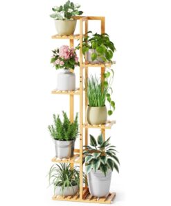 Lotus Bambu 7 Raflı Çiçeklik 122 cm