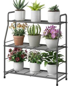 Luna 3 Raflı Metal Çiçeklik 76 cm