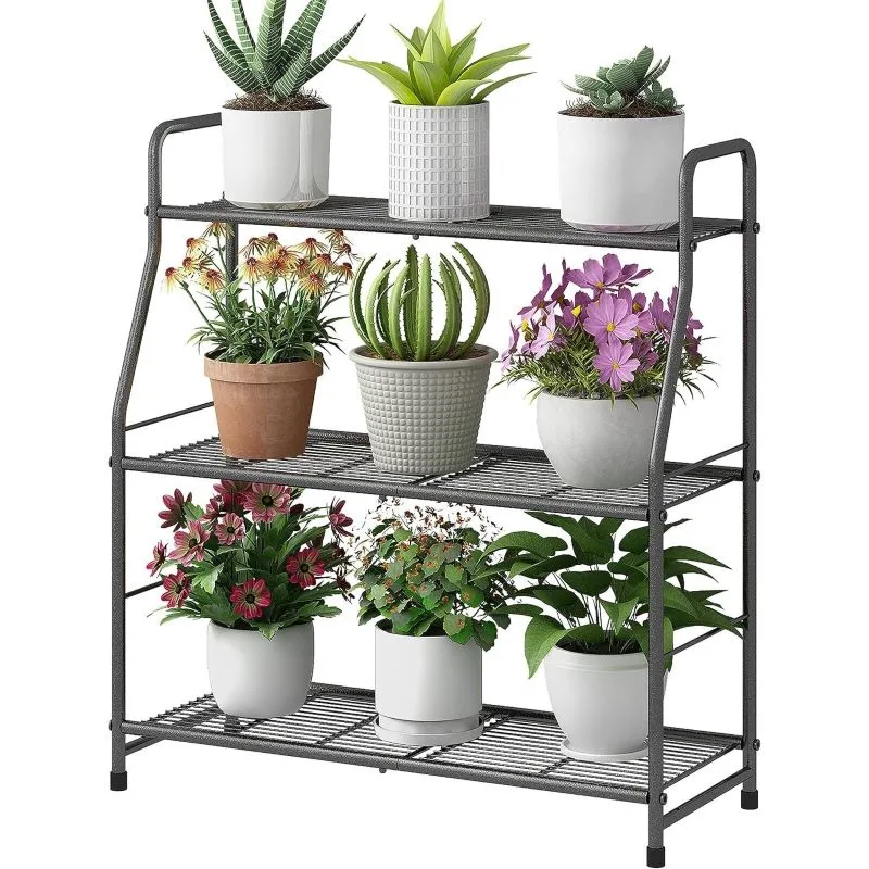 Luna 3 Raflı Metal Çiçeklik 76 cm