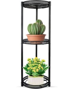 Mila Çiçeklik 3 Raflı Metal Uzun 86 Cm