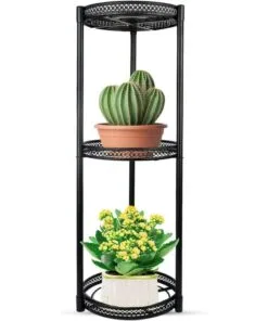 Mila Çiçeklik 3 Raflı Metal Uzun  86 Cm