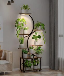 Milano 8 Raflı Büyütme Işıklı Çiçeklik 157 Cm