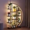 Moon Led Işıklı 9 Raflı Çiçeklik 165 Cm Moon Led Işıklı 9 Raflı Çiçeklik 165 Cm