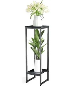 Natura Metal Çiçeklik Kare 2 Raflı 95 cm