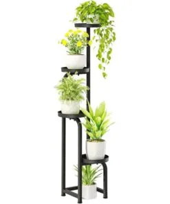 Nora 4 Raflı Metal Çiçeklik 117 cm