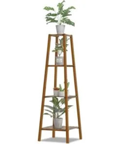 Nova Bambu 4 Raflı Çiçeklik  120 Cm