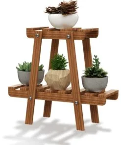 Orion Ahşap Çiçeklik 2 Raflı 43 cm Orion Ahşap Çiçeklik 2 Raflı 43 cm