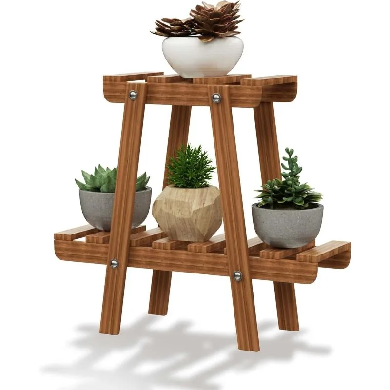Orion Ahşap Çiçeklik 2 Raflı 43 cm