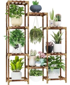 Siena Çiçeklik Ahşap 10 Raflı 120 Cm