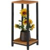 Silovia Metal Çiçeklik 2 Raflı 80 cm
