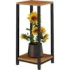 Silovia Metal Çiçeklik 2 Raflı 80 cm