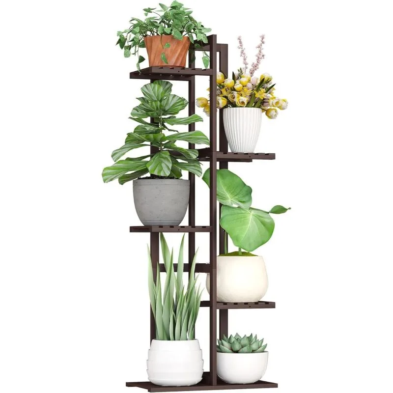 Thea Bambu Çiçeklik 6 Raflı 102 cm Thea Bambu Çiçeklik 6 Raflı 102 cm