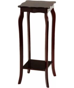 Vera 2 Raflı Maun Ahşap Çiçeklik Sehpa 81 Cm