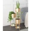 Vesta 6 Raflı Gold Metal Çiçeklik 80 cm