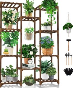 Viva Ahşap 10 Raflı Çiçeklik