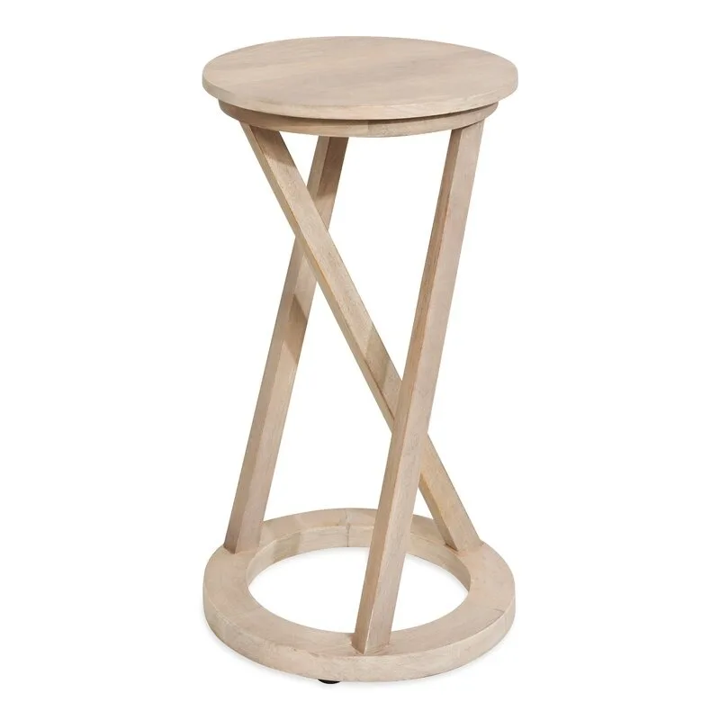 Yvetta Ahşap Çiçeklik 3 Raflı 59 cm Beyaz